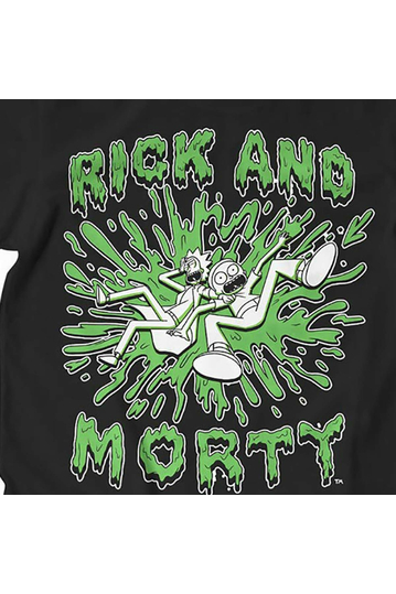 Rick And Morty Splash T-shirt Black