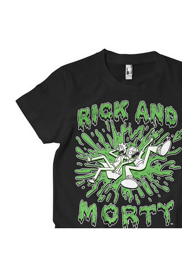 Rick And Morty Splash T-shirt Black
