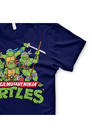 Turtles Distressed Group T-shirt navy