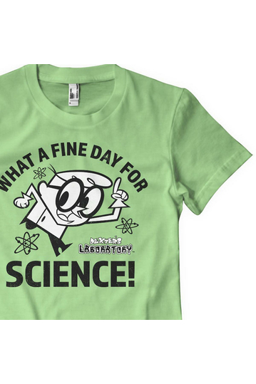 What A Fine Day For Science T-Shirt T-Shirt Mint Green
