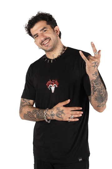 American Socks Unisex T-shirt Diablo Black