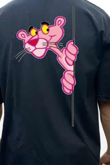 Bigbong Oversize T-shirt Pink Panther Black