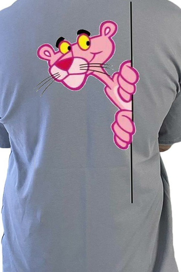 Bigbong Oversize T-shirt Pink Panther Grey