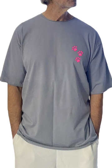 Bigbong Oversize T-shirt Pink Panther Grey