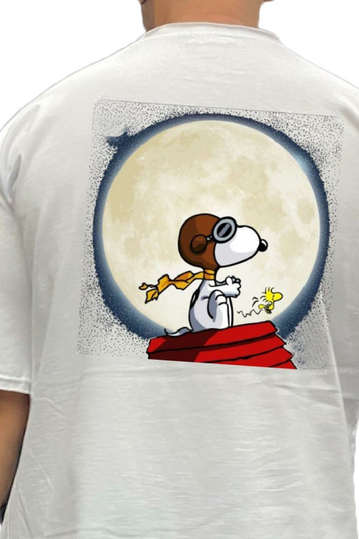 Bigbong Oversize T-shirt Snoopy & Woodstock White
