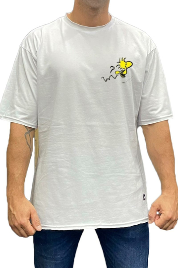 Bigbong Oversize T-shirt Snoopy & Woodstock White