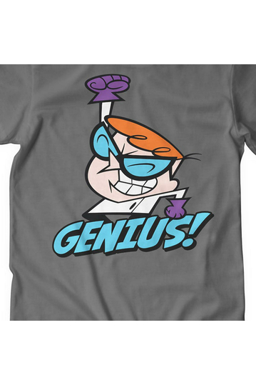 Dexter The Genius T-Shirt Dark Grey