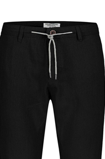 Eight2Nine Linen Blend Παντελόνι μαύρο