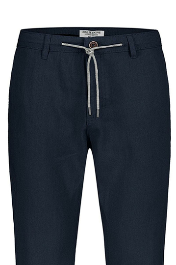 Eight2Nine Linen Blend Παντελόνι μπλε