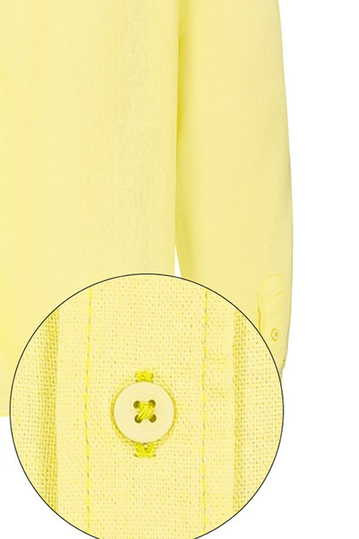 Eight2Nine Linen Blend Πουκάμισο κίτρινο