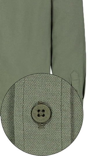 Eight2Nine Linen Blend Πουκάμισο λαδί