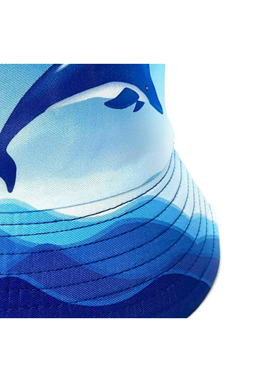 Reversible Bucket Hat Dolphins