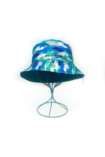 Reversible Bucket Hat Feather Blue