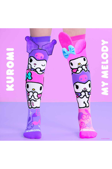 Madmia Kuromi & My Melody High Socks