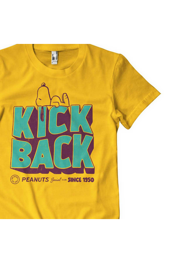 Peanuts Kick Back Social Club T-Shirt Gold