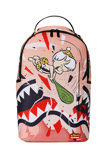 Sprayground Flintstones Bamm Bamm Destroying Shark Backpack