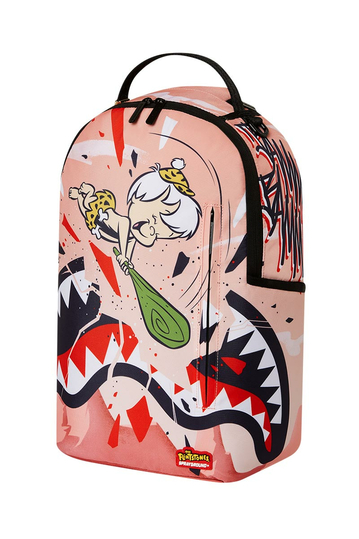 Sprayground Flintstones Bamm Bamm Destroying Shark Backpack