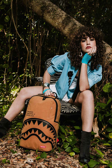 Sprayground Shark Central Faux Suede Backpack