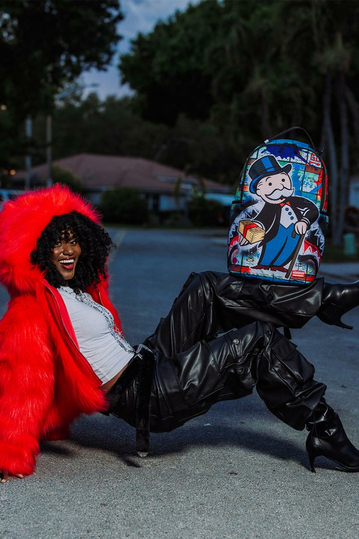 Sprayground Monopoly Money Moves Backpack