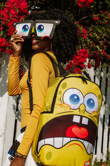 Sprayground Spongebob Removable Eyes Backpack