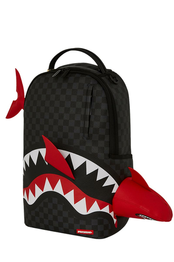 Sprayground Shark Smashed Through Backpack