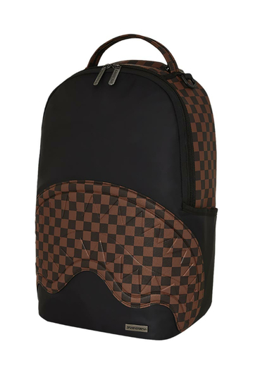 Sprayground The Hero Black Brown Check Backpack
