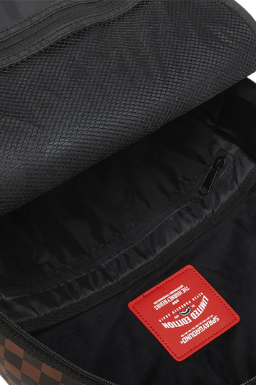 Sprayground The Hero Black Brown Check Backpack