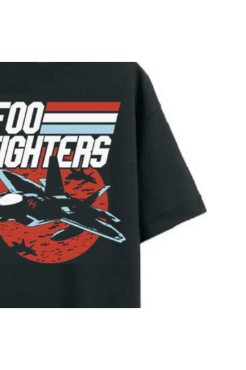 Amplified Oversized T-shirt Foo Fighters Top Dave Black