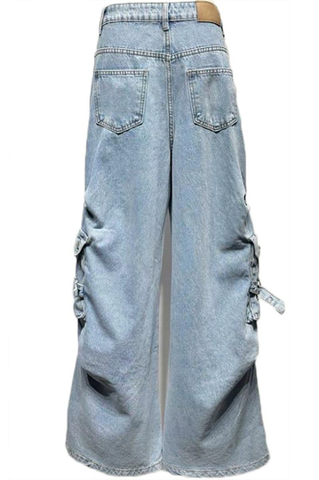 Women's Cargo Jeans Blue