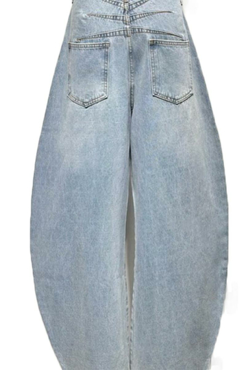 Painted Balloon Jeans Blue