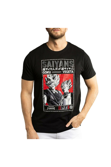 Capslab Dragon Ball Super Saiyans T-Shirt Black