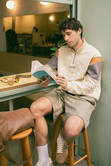 Kaotiko Arthur Sweatshirt Bone/Hazelnut