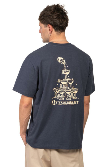 Kaotiko T-shirt Let's Celebrate Navy