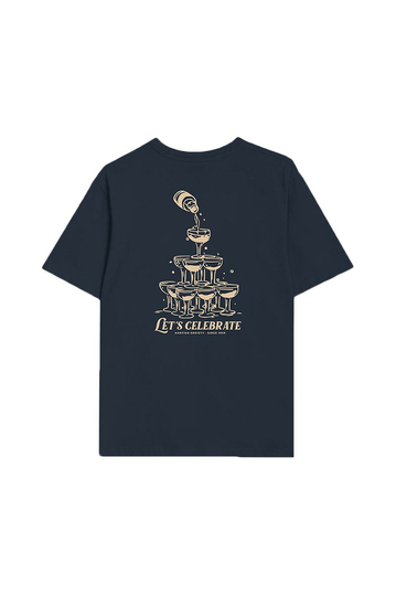Kaotiko T-shirt Let's Celebrate Navy