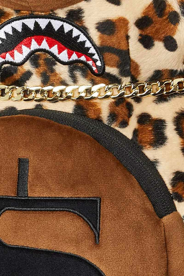 Sprayground Leopard Money Bear Backpack