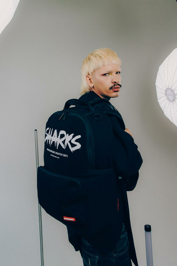 Sprayground Sharks Creative Dept Cargo Hero Backpack