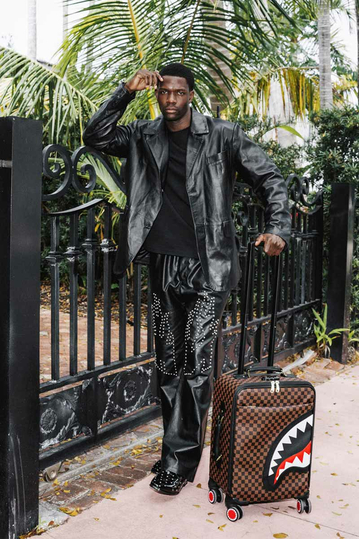 Sprayground Sawtooth Sharks Softshell Carry-on Luggage