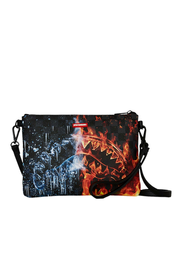 Sprayground Fire & Ice Shark Crossover Clutch