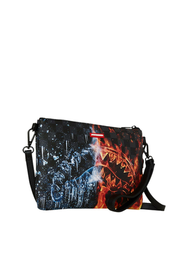 Sprayground Fire & Ice Shark Crossover Clutch