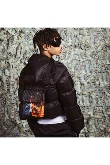 Sprayground Fire & Ice Shark Crossbody Bag
