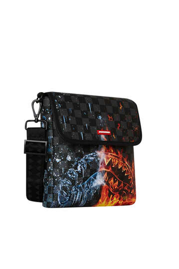 Sprayground Fire & Ice Shark Crossbody Bag