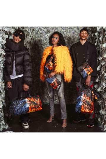 Sprayground Fire & Ice Shark Crossbody Bag