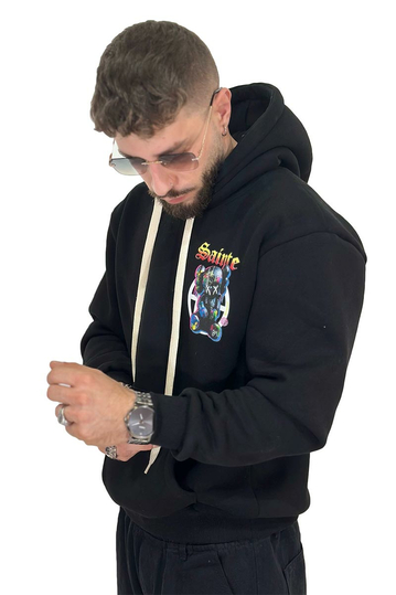 Teddy Bear Sainte Dreamer Hoodie Black
