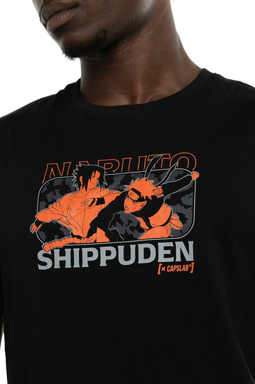 Capslab Naruto Rival T-Shirt Black
