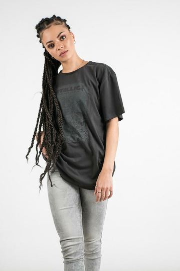 Amplified t-shirt Metallica The black album charcoal