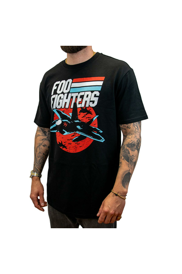 Amplified Oversized T-shirt Foo Fighters Top Dave Black