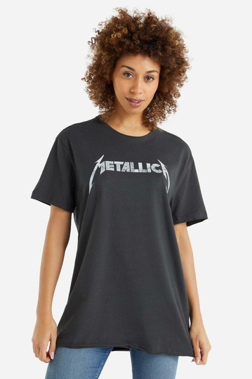 Amplified Metallica Logo t-shirt charcoal