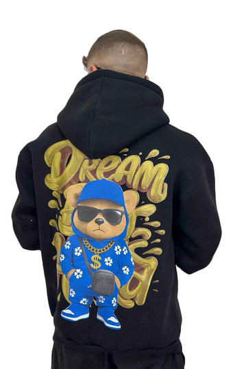 Teddy Bear Dream Hoodie Black