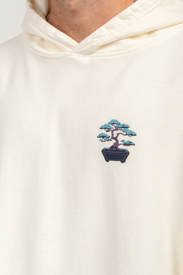 Kaotiko Washed Hoodie Bonsai Ivory