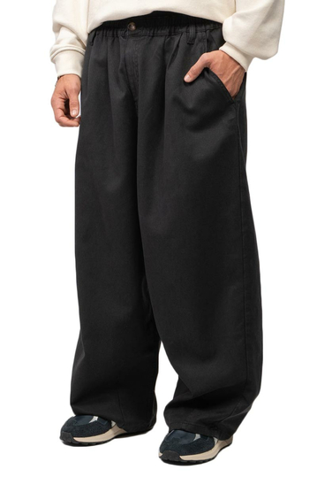 Kaotiko Dandy Wide Leg Unisex Trousers Black